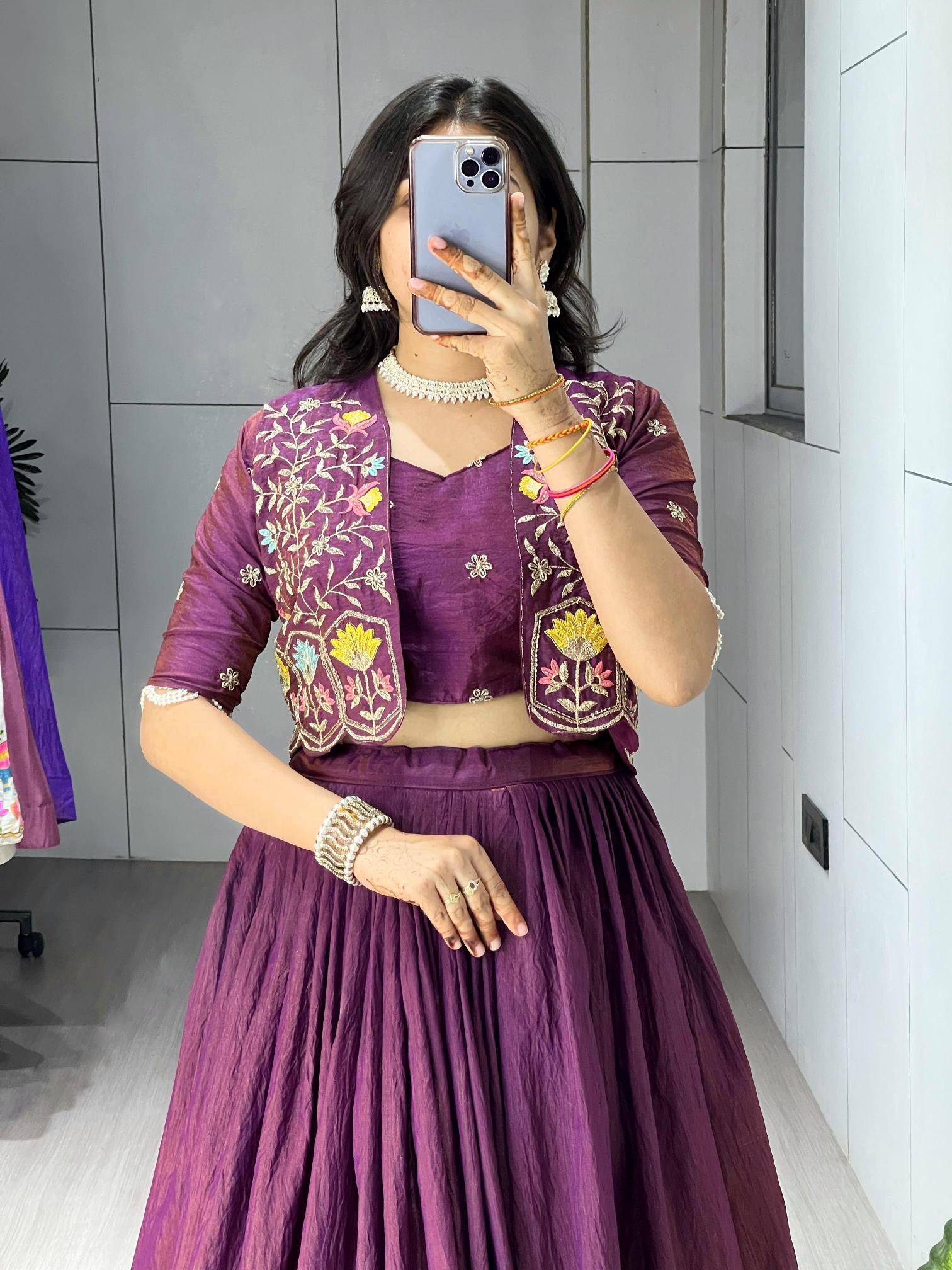 GRTN 8228 win Vichitra Lehenga choli exporters in India